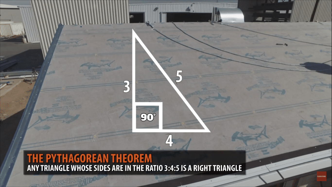 How to Square A Metal Roof The 3, 4, 5 Triangle Method